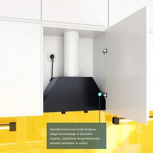 Globalo Floweri 60.1 Black - Okapy kuchenne - miniaturka - grafika 8