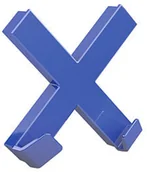 Akcesoria do tablic - DAHLE Magnes tablic 90x90 XL niebieski Dahle krzyżyk - miniaturka - grafika 1