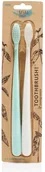 Szczoteczki do zębów - The Natural Family Co The Natural Family Co, biodegradowalne szczoteczki do zębów soft Rivermint i Ivory Desert, 2 szt. - miniaturka - grafika 1
