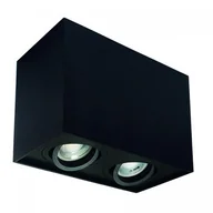 Lampy sufitowe - Spectrum CHLOE DUO Czarna regulowana 2xGU10 IP20 prostokątna Downlight SLIP005036 SLIP005036 - miniaturka - grafika 1