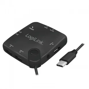 LogiLink HUB USB 3-portowy USB 2.0 + czytnik kart pamięci czarny UA0344 UA0344 - Huby USB - miniaturka - grafika 2