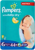 Ozdoby do włosów - PAMPERS PAMPERS ACTIVE BABY S6 13-18KG 44SZT - miniaturka - grafika 1