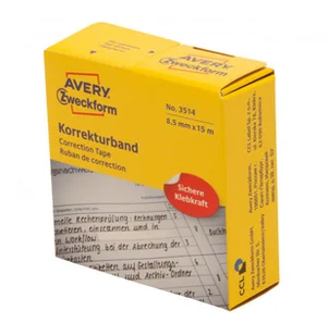 Avery Zweckform Taśma Korekcyjna Avery 8 5mmx15m 2 Wiersze ZW141 - Korektory - miniaturka - grafika 2