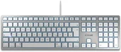 Klawiatury - Cherry KC 6000 Slim Biało-Srebrny - miniaturka - grafika 1
