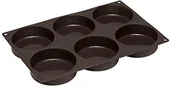 Formy do ciast - Lurch 85086 Flexi burger buns forma silikonowa forma do pieczenia do 8,5 cm pattys, 6-krotnie, silikon, brązowa, 3 x 28 x 19 cm 85086 - miniaturka - grafika 1