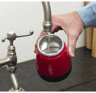 BESTRON Bestron Kawiarka do espresso 6 filiżanek, 480 W, czerwona, AES480 - Zaparzacze i kawiarki - miniaturka - grafika 4