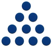 Akcesoria do tablic - Allboards Magnesy do tablic 20 mm - 10 sztuk NIEBIESKIE MSN20/10 - miniaturka - grafika 1