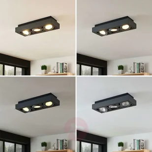 ARCCHIO Spot sufitowy LED Ronka, GU10, 3-pkt., ciemnoszary - Lampy sufitowe - miniaturka - grafika 3