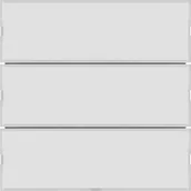 Systemy inteligentnych domów - Hager Hager KNX easy B.Kwadrat/B.3/B.7 biały kremowy) Przycisk 3-krotny z polem opisowym diodami LED RGB i czujnikiem temperatury B_80163780 - miniaturka - grafika 1