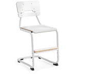 Meble do szkół i przedszkoli - AJ Produkty Krzesło szkolne LEGERE III, H 500 mm, biały, biały - miniaturka - grafika 1