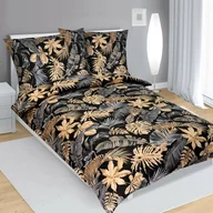 Pościel - Pościel bawełniana Monstera, 140 x 200 cm, 70 x 90 cm, 140 x 200 cm, 70 x 90 cm - miniaturka - grafika 1