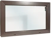 Okna - Okno gospodarcze ACO PVC 80 x 50 cm brązowe - miniaturka - grafika 1