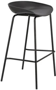 Intesi Stołek barowy Grego czarny - Taborety i hokery - miniaturka - grafika 2