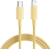 Kable USB - Joyroom wytrzymały kabel USB Typ C - Lightning do szybkiego ładowania / transmisji danych 20W 1m żółty (S-1024M13) S-1024M13 - miniaturka - grafika 1