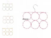 Wieszaki do szafy - WIESZAK NA APASZKI SZALE KRAWATY super wersja 3 - miniaturka - grafika 1