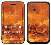 Etui i futerały do telefonów - Sony Royal Sticker Royal tatuaż ścienny RS. 50078 samoprzylepny do Xperia Tipo, motyw drewna w płomieniach RS.50078 - miniaturka - grafika 1