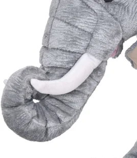 vidaXL vidaXL Pluszowy słoń, stojący, szary, XXL - Maskotki i pluszaki - miniaturka - grafika 3