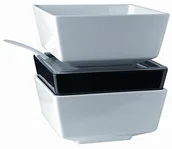 Miski i półmiski - APS gf096 Float miska, kwadratowa, 17,8 cm Biały GF096 - miniaturka - grafika 1