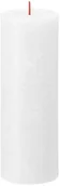 Świece - Bolsius Świeca pieńkowa Rustic Shine biała wys. 19 cm - miniaturka - grafika 1