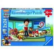 Puzzle - Ravensburger Puzzle Psi Patrol Rublle i przyjaciele 2x24 elementów RAP090853 4005556090853 - miniaturka - grafika 1