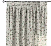 Zasłony - Dekoria Zasłona na taśmie marszczącej 1 szt. małe kwiaty na jasnym tle 1szt 130 × 260 cm Londres 300-122-02 - miniaturka - grafika 1