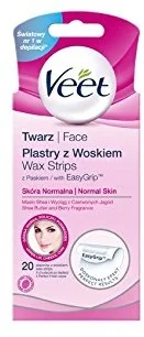 Veet Wax Strips plastry do depilacji woskiem Vitamin E & Almond Oil 20 szt. - Depilacja Veet Wax Strips plastry do depilacji woskiem Vitamin E & Almond Oil 20 szt. - Depilacja - miniaturka - grafika 2