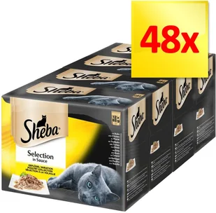 Sheba Zestaw mieszany Selection w sosie, 48 x 85 g - Pyszna Różnorodność w sosie - Mokra karma dla kotów - miniaturka - grafika 8