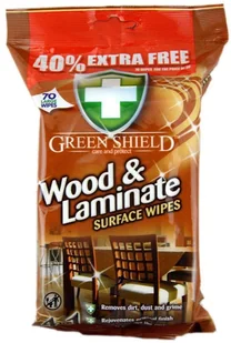 Green Shield Chusteczki nawilżane Wood&amp;Laminate 70 sztuk Do mebli 325-uniw - Inne artykuły czyszczące - miniaturka - grafika 3
