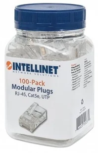Intellinet Intellinet Wtyk RJ45 8P/8C UTP Cat.5e/linka 100szt 502375 - Wtyczki i adaptery - miniaturka - grafika 8
