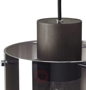 Brilliant Lampa wisząca Beth klosz z dymionego szkła, 1-pkt. - Lampy sufitowe - miniaturka - grafika 5