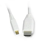 Pozostałe akcesoria sieciowe - . Przewód microHDMI HDMI dla Raspberry Pi 4 1m T7689AX) RPI-14662 - miniaturka - grafika 1