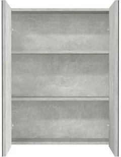 vidaXL vidaXL Szafka łazienkowa z lustrem 60x15x75 cm MDF szarość betonu 8720286391549 - Szafki łazienkowe - miniaturka - grafika 5