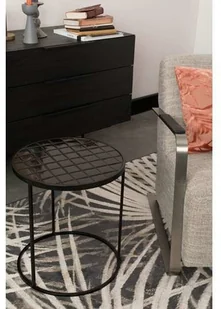 Zuiver : Stolik boczny GLAZED czarny 40 cm 2300127 - Ławy i stoliki kawowe - miniaturka - grafika 3