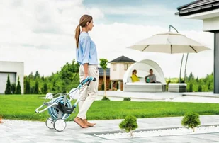 Cellfast Wózek metalowy na wąż 1/2" 60 m EXPLORER Celefast Hydro 1 2 60 m EXPLORER ERGO przywieszka CEL-55-050-0 - Węże ogrodowe i zraszacze - miniaturka - grafika 3