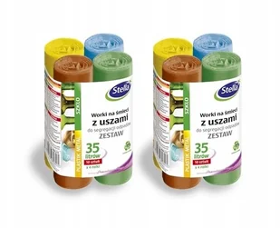 Stella Zestaw Worków z uszami do segregacji 35L x4 - Worki na śmieci - miniaturka - grafika 5