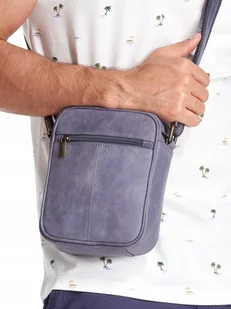 Always Wild Skórzana saszetka męska torba na ramię listonoszka - Torby męskie - miniaturka - grafika 7