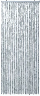 VidaXL Zasłona na owady, szarość i biel, 90x220 cm, szenil 284280 VidaXL - Moskitiery - miniaturka - grafika 11