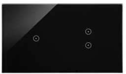 KONTAKT-SIMON Simon Touch ramki Panel dotykowy S54 Touch, 2 moduły, 1 pole dotykowe + 2 pola dotykowe pionowe, zastygła lawa DSTR213/73 DSTR213/73 - Domofony - miniaturka - grafika 2