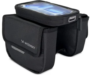 Wozinsky Wozinsky torba rowerowa na ramę sakwa na rower wodoodporne etui na telefon 1,5l czarny (WBB26BK) WBB26BK - Sakwy rowerowe - miniaturka - grafika 3
