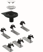 Syfony - Geberit Ceramika Setaplano Króciec odpływowy z 6 nogami do paneli do natrysków bezbrodzikowych biały 154.031.00.1 - miniaturka - grafika 1