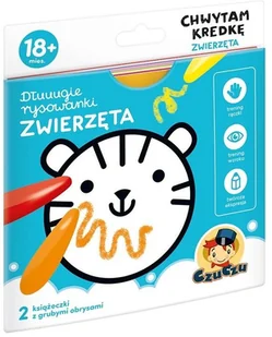 Dłuuugie Rysowanki Chwytam Kredkę Zwierzęta 18M+ Czuczu Praca zbiorowa - Książki edukacyjne - miniaturka - grafika 2