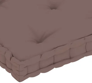 VidaXL Lumarko Poduszka na podłogę lub paletę, taupe, 73x40x7 cm, bawełna 324686 VidaXL - Poduszki na krzesła - miniaturka - grafika 5