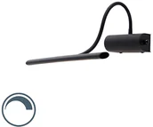 Lampy ścienne - QAZQA Designerski kinkiet czarny 32 cm z diodą LED ze ściemniaczem - Tableau - miniaturka - grafika 1