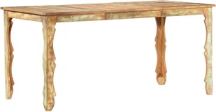 vidaXL Stół jadalniany, 160 x 80 x 76 cm, lite drewno z odzysku - Stoły - miniaturka - grafika 5