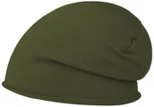 Czapki dla dzieci - Czapka Dziecięca Basic Dżersej, oliwkowy, One Size - miniaturka - grafika 1