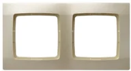 Klawisze i ramki - Ospel Karo ecru ramka R-2S/42 R-2S/42 - miniaturka - grafika 1
