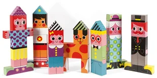 Janod Ogromne klocki 2 w 1 Domki i postacie 35 elementów, 3797-0 - Klocki - miniaturka - grafika 8