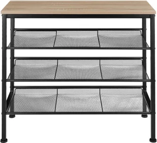 tectake Regał na buty Wolverhampton - industrialny jasny 404284 - Szafki na buty - miniaturka - grafika 4