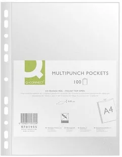 Q-Connect Koszulki na dokumenty , PP, A4, groszkowe, 100szt. KF01955 - Koszulki na dokumenty - miniaturka - grafika 4