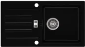 Zlewozmywaki - AXIS Zlewozmywak Granitowy MALIBU 40 Czarny malibu40cz - miniaturka - grafika 1